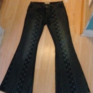 Free people flare jeans Bali blue
